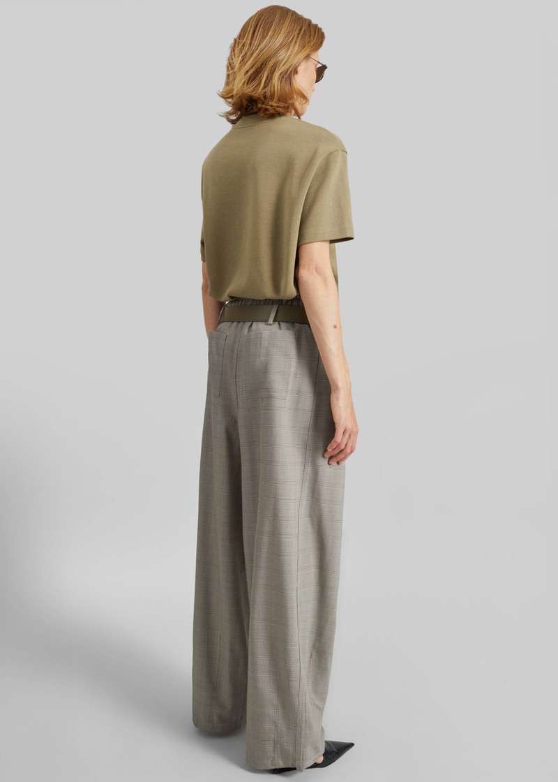 Oakdale Track Pants - Beige Glen Plaid 9