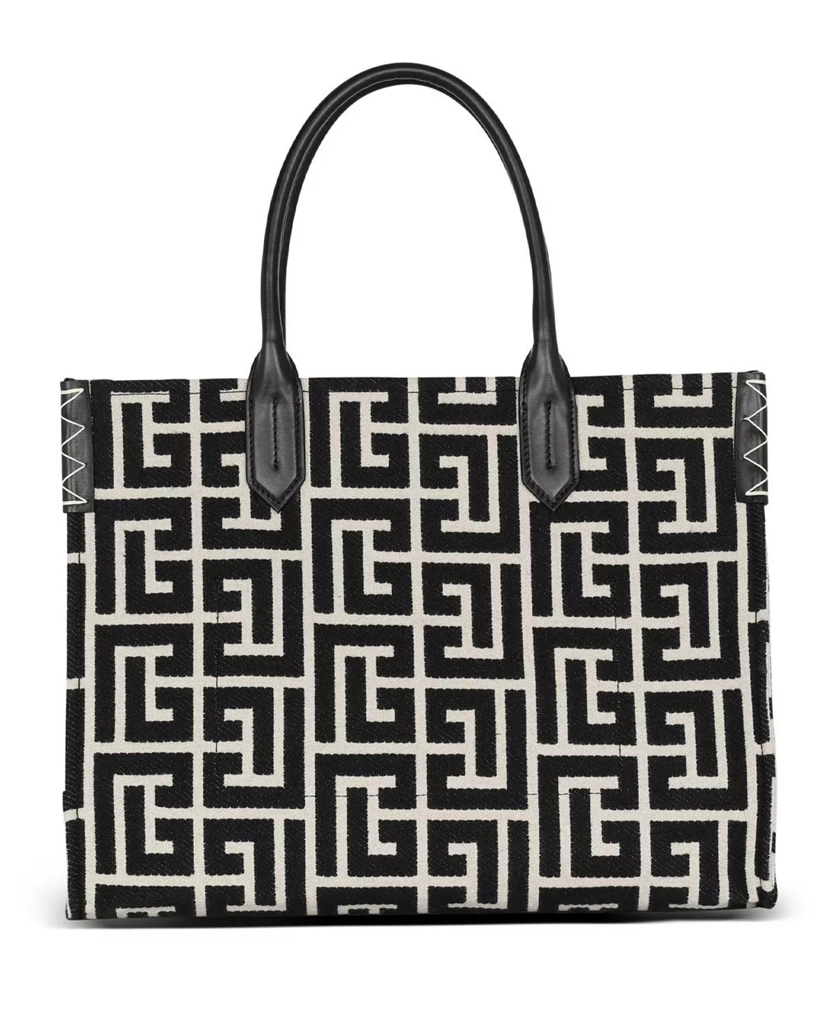 Women's B-Army 42 Monogram Jacquard and Leather Tote Bag - 2
