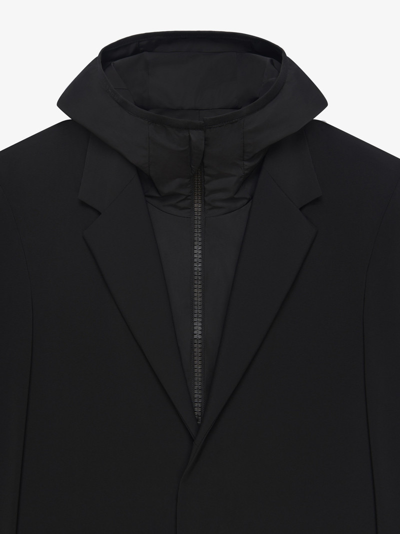 HOODED SLIM-FIT JACKET IN NYLON 5