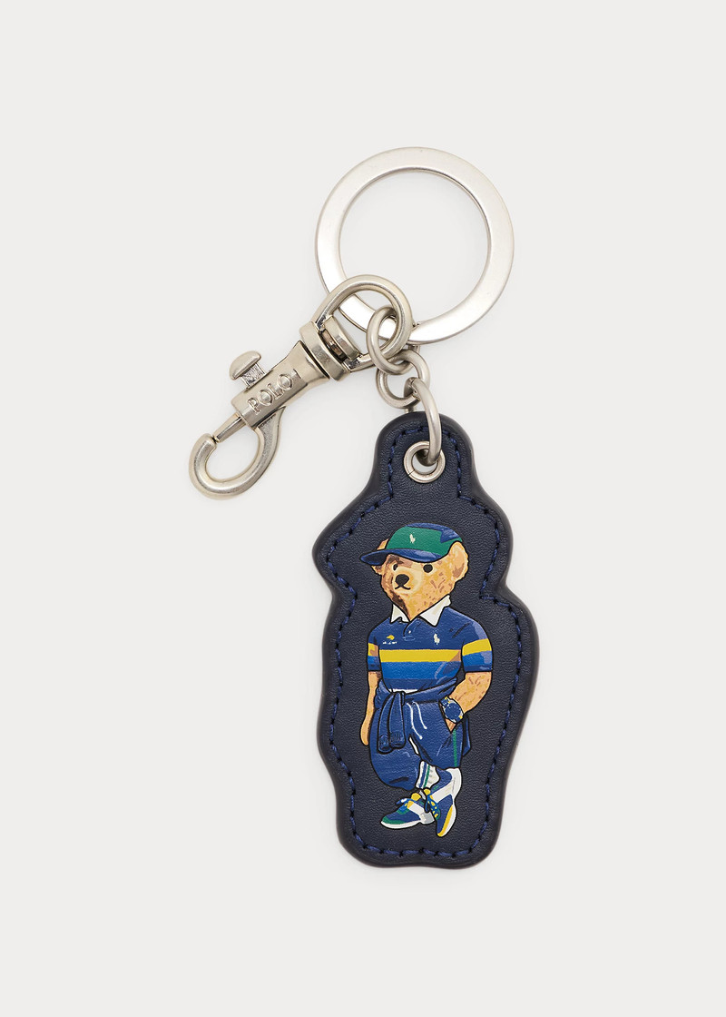 US Open Polo Bear Leather Key Fob 1