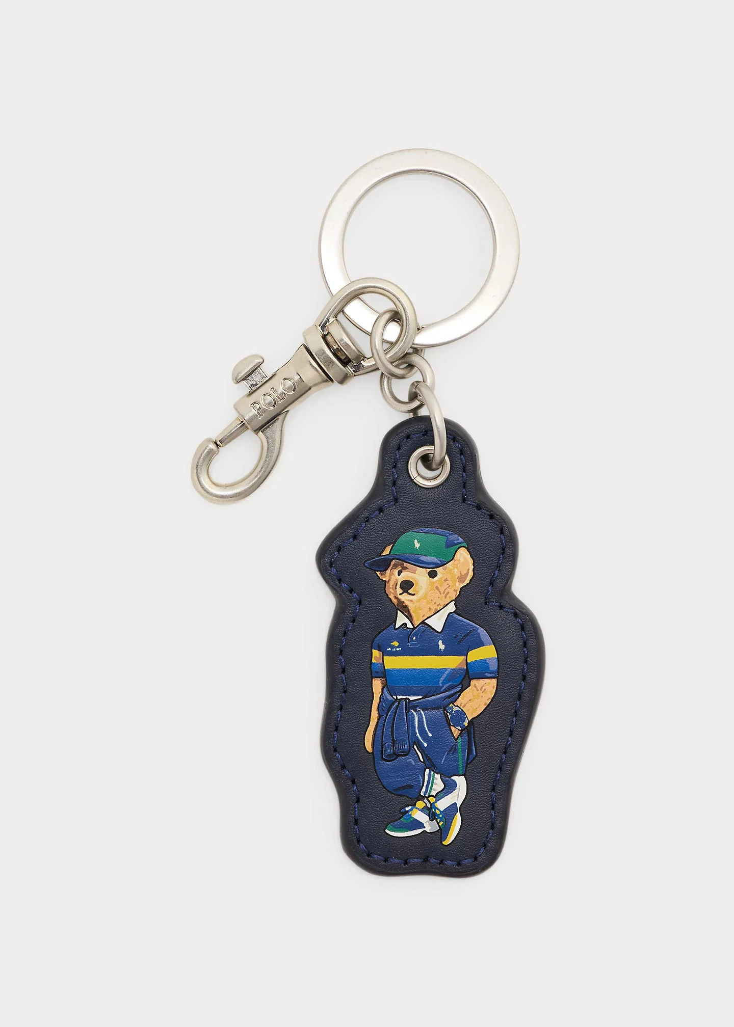 US Open Polo Bear Leather Key Fob - 1