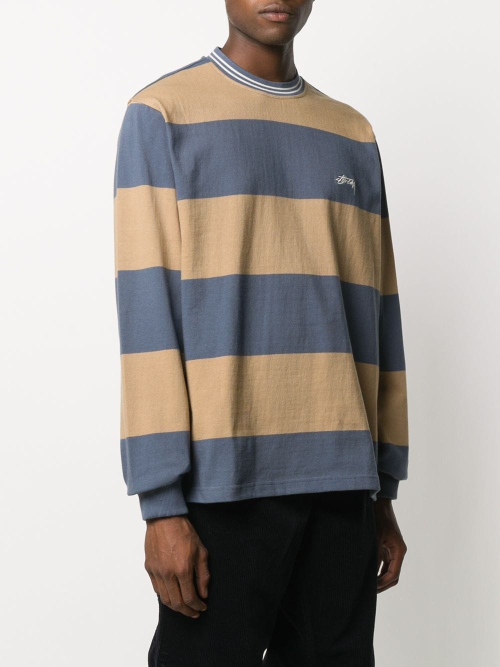 striped crewneck sweatshirt - 3