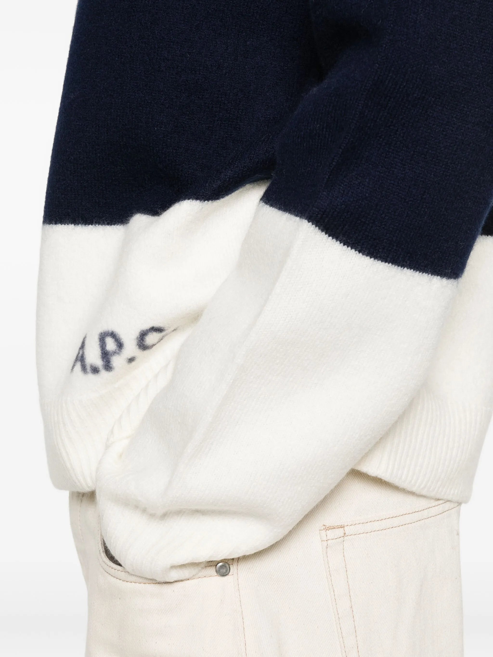 A.p.c. Striped Crew-neck Sweater - 4