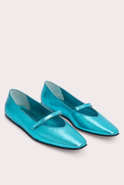 BY FAR Molly Aquamarine Metallic Leather outlook