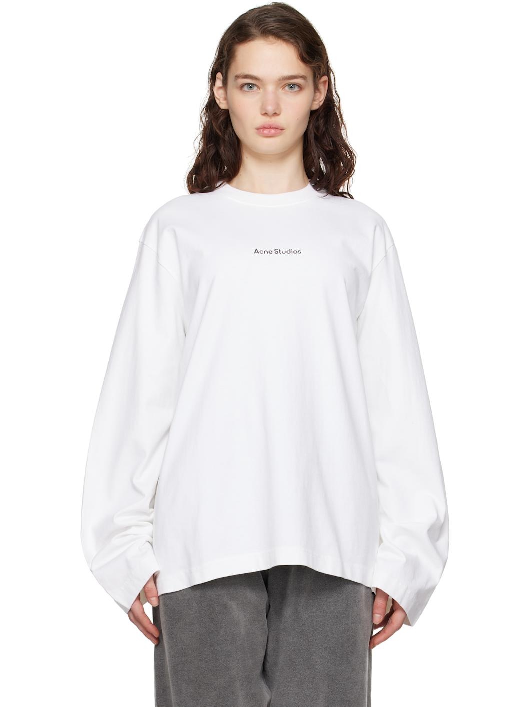 【関税込み】Acne Studios ホワイト Stamp ロゴ Tシャツ Acne Studios☆関税込み☆Tシャツ