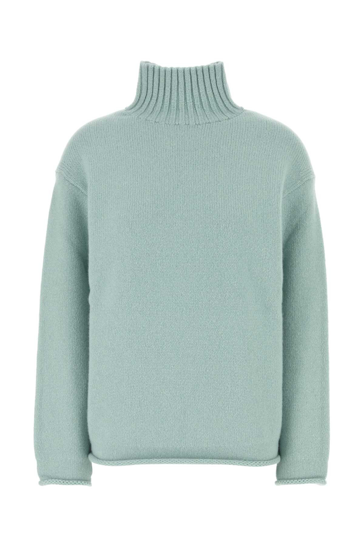 Bottega Veneta Women Sea Green Cashmere Sweater - 1
