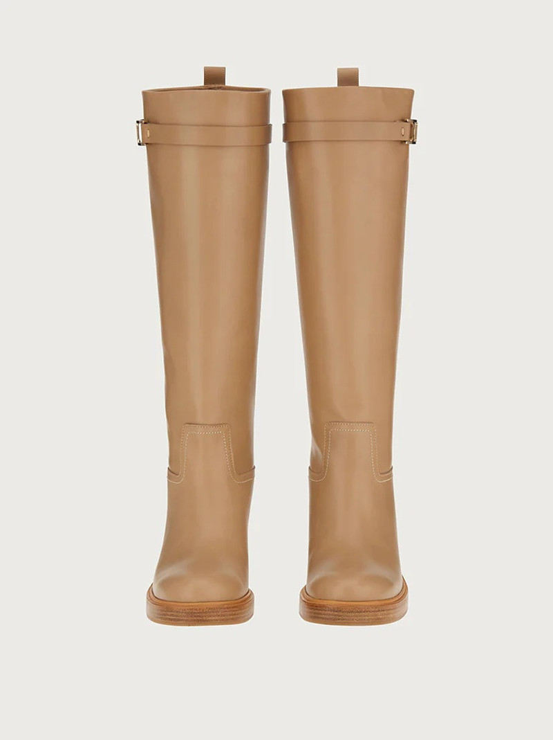 FERRAGAMO VARA CHAIN KNEE HIGH BOOT outlook