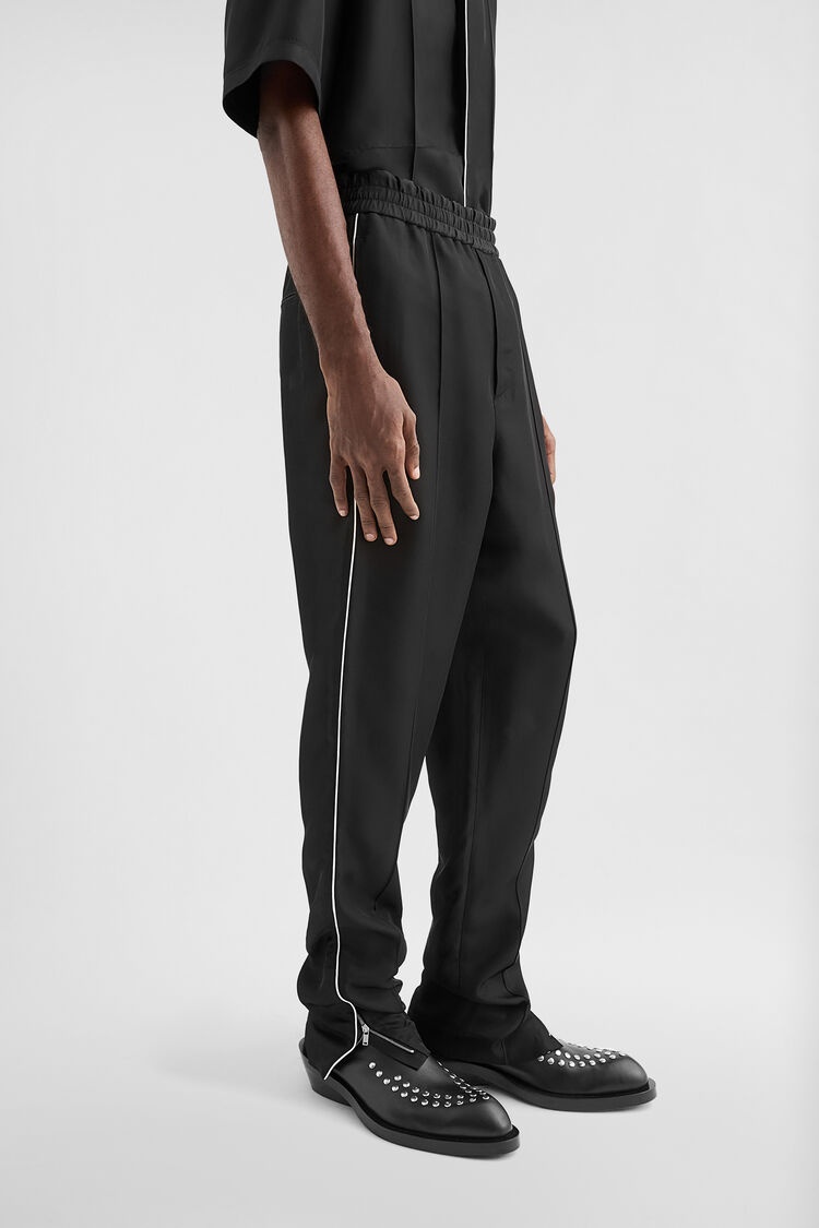 Fluid Viscose Tapered Trousers - 3