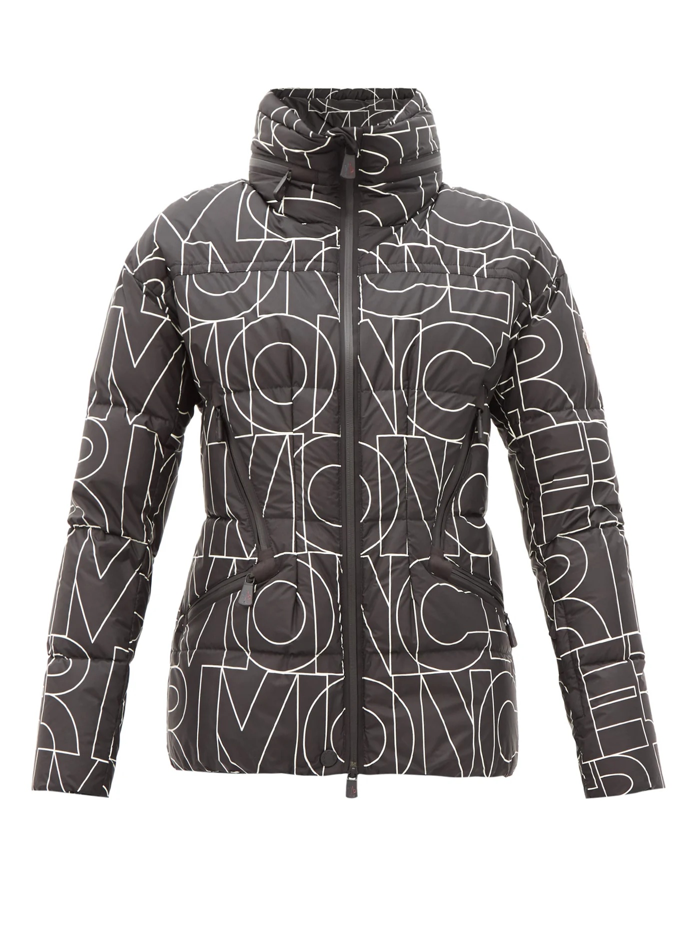 Dixence logo-print quilted down jacket - 1