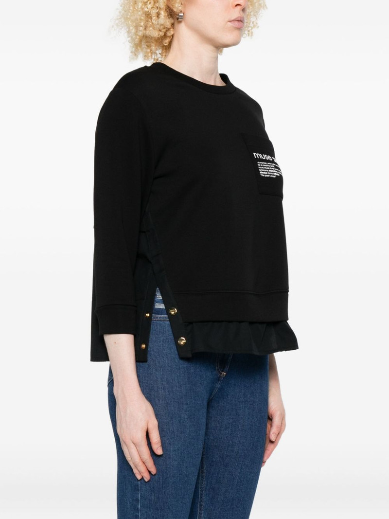 button-detail T-shirt 3