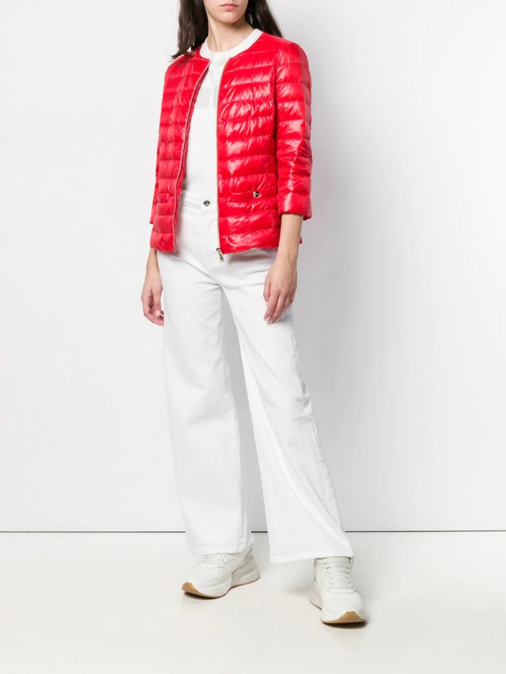 belted quilted jacket - 2