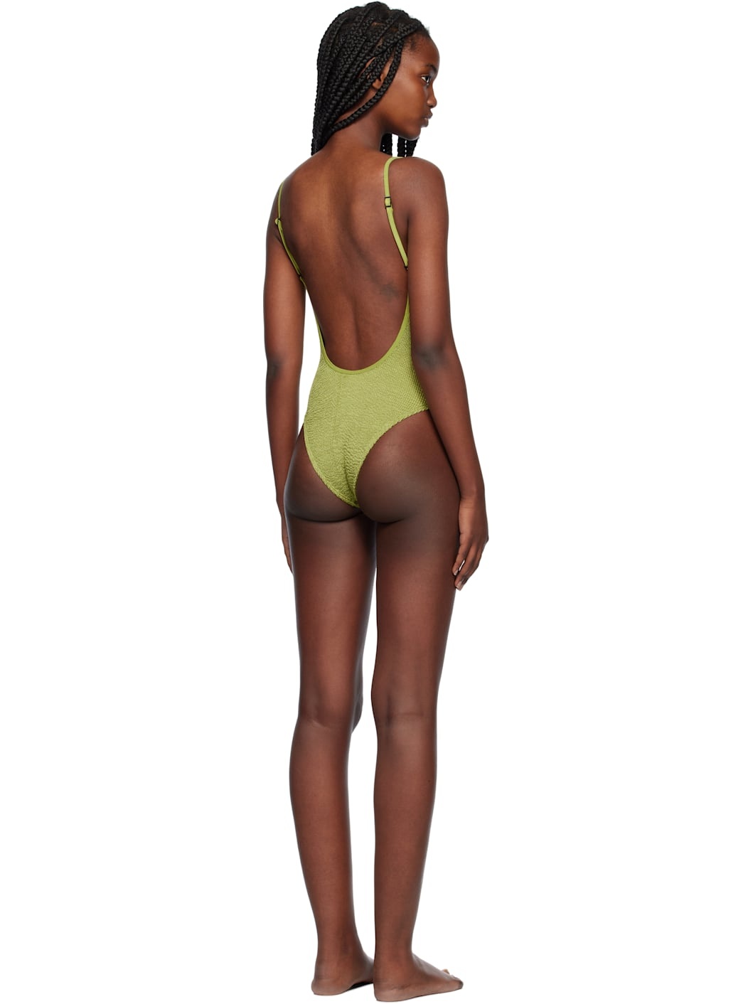 Green Low Palace One-Piece Swimsuit - 3