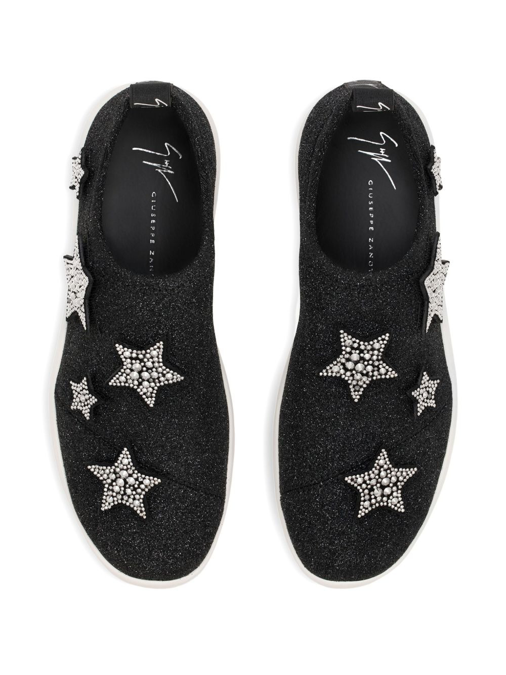 rhinestone-embellished star patches - 2