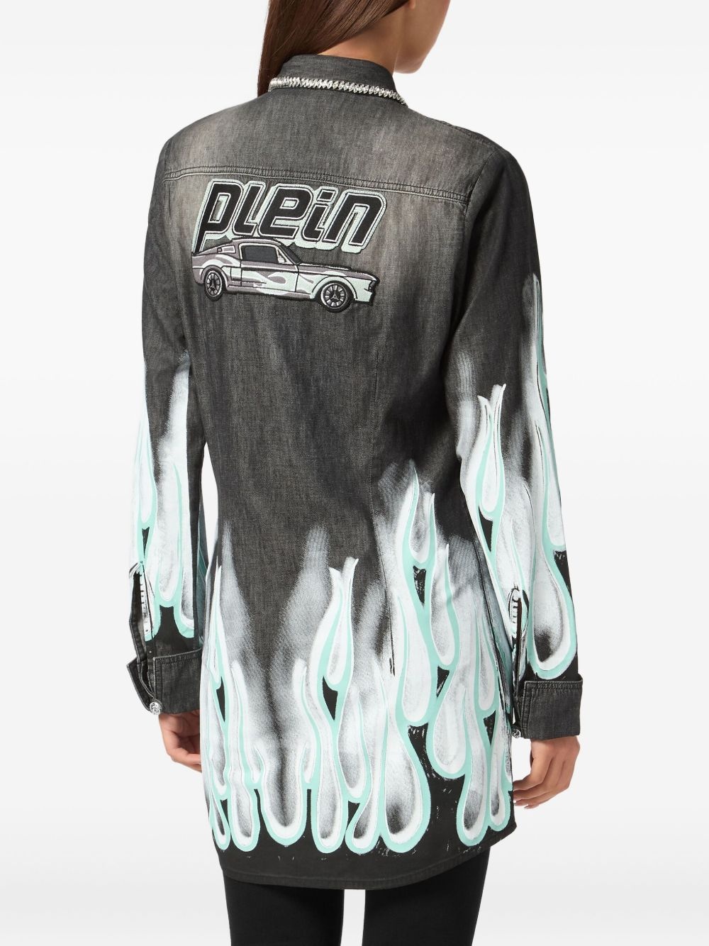 Flame Racing denim shirt - 4