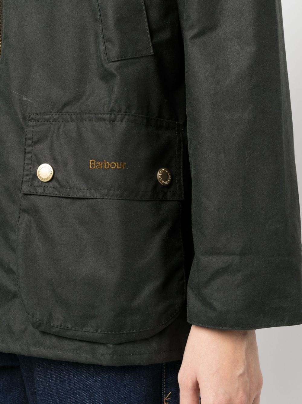 Gunnerside corduroy-collar waxed jacket - 5