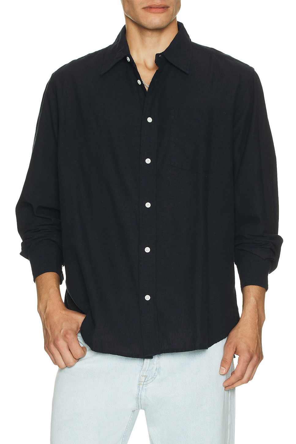 Algot Relaxed Cotton Linen Shirt - 3