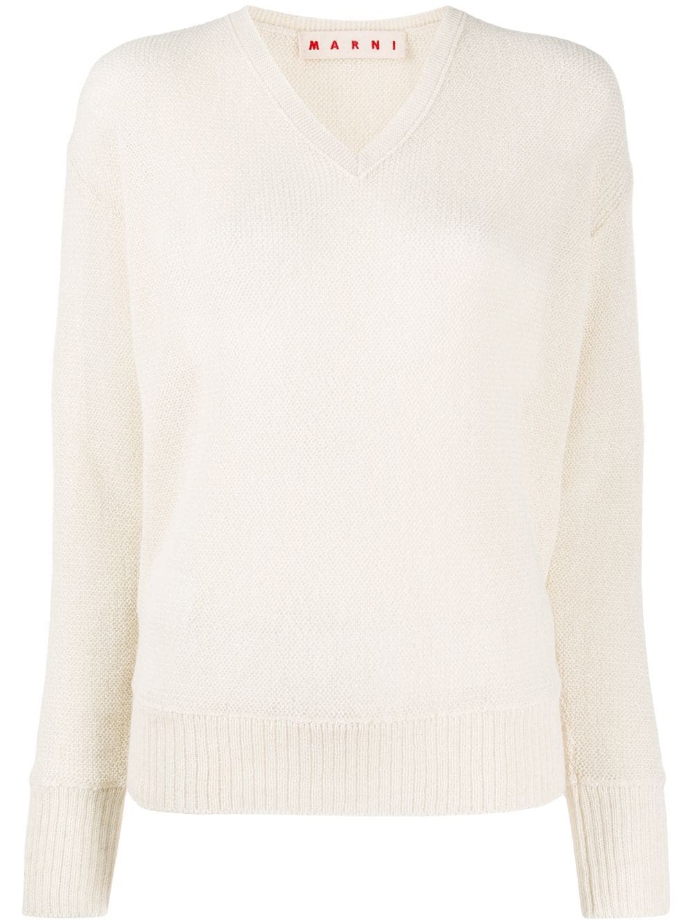 V-neck knit jumper - 1