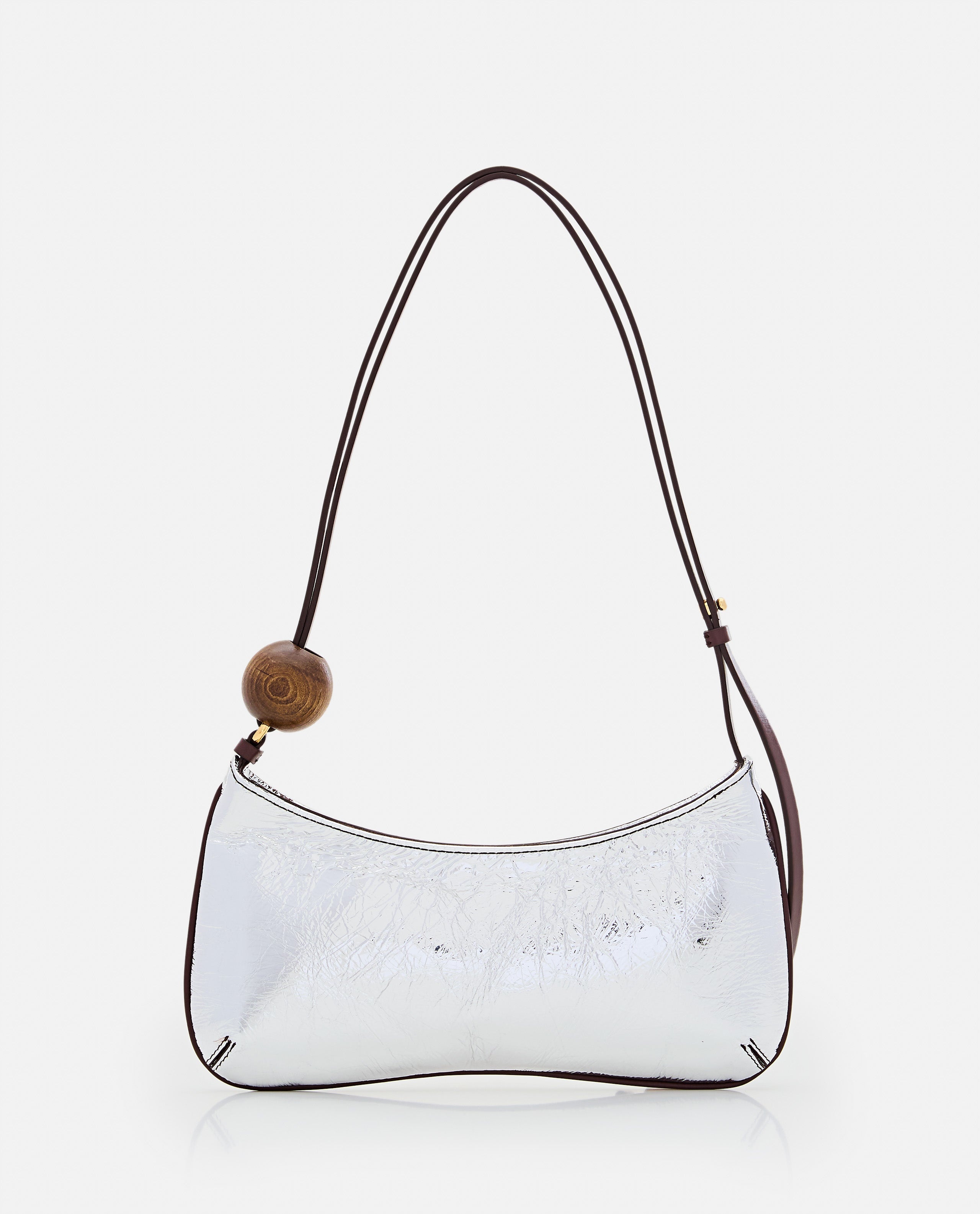 Jacquemus Women Le Bisou Perle Leather Shoulder Bag - 5