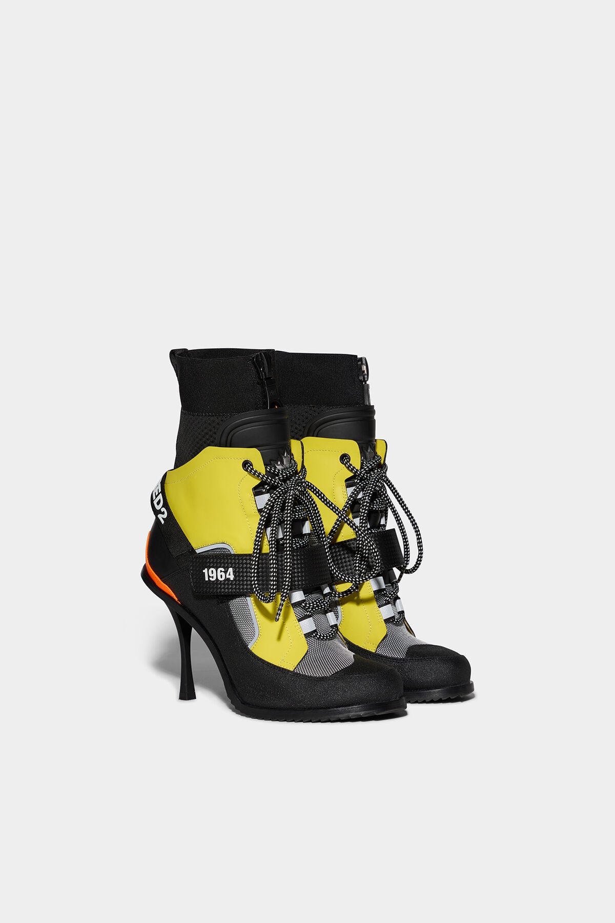 TECHNO HIKING ANKLE HEELED BOOTS - 3