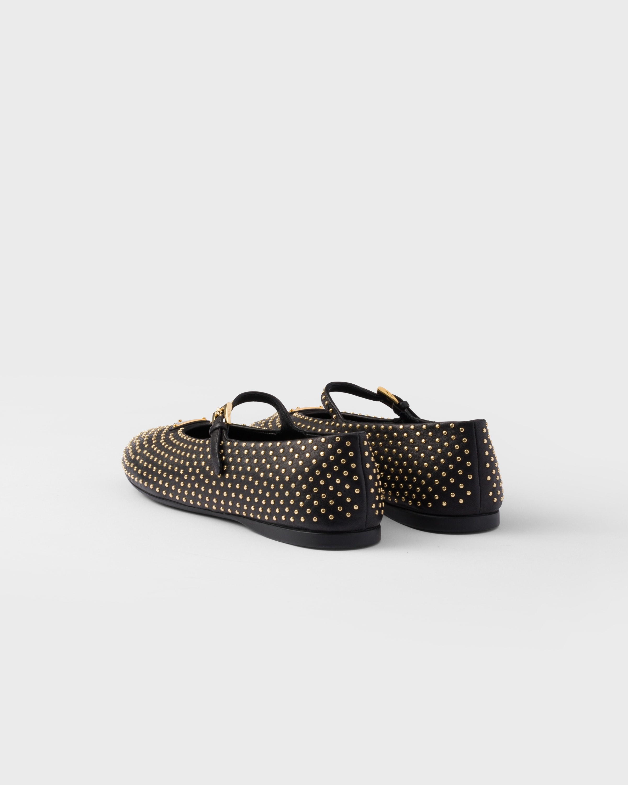 Nappa leather ballerinas with studs - 4