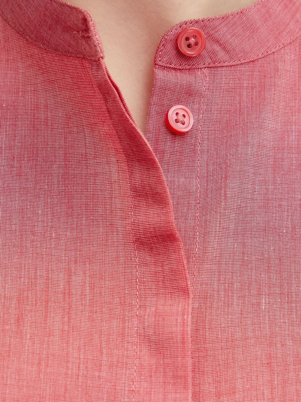 mandarin-collar long-sleeve shirt - 3