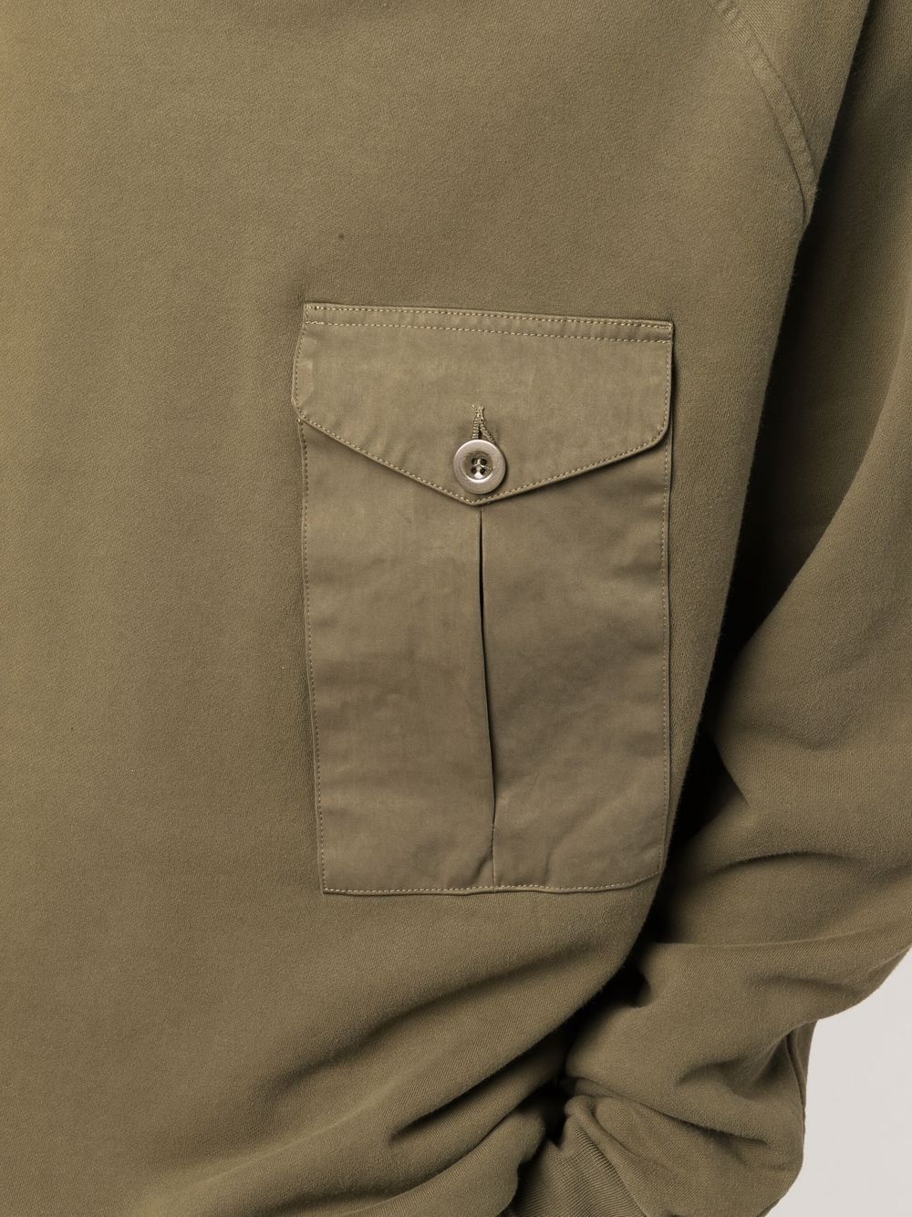 pocket-detail long-sleeve hoodie - 5