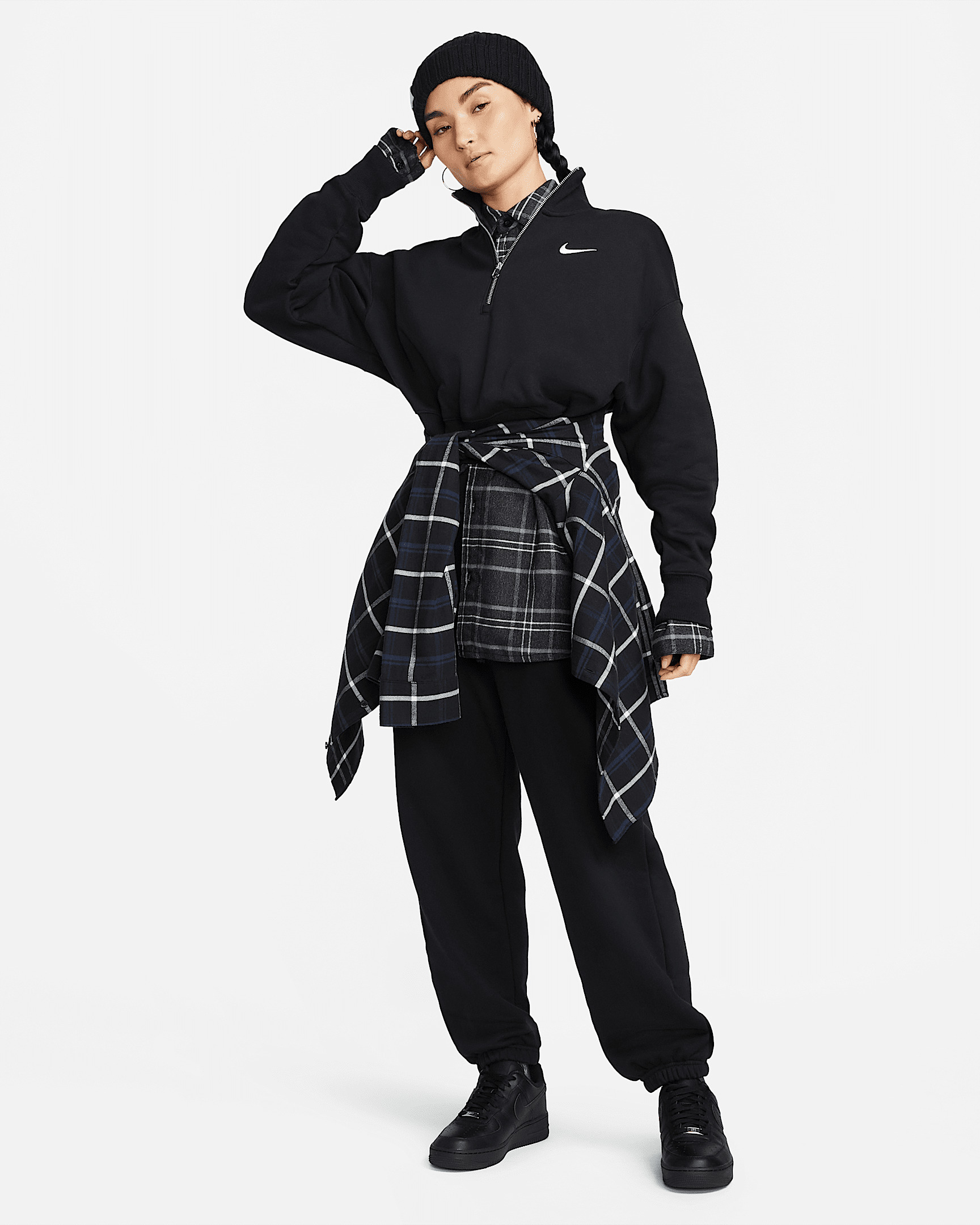 Nike Sportswear Phoenix Fleece Women's 1/2-Zip Cropped Sweatshirt - 7
