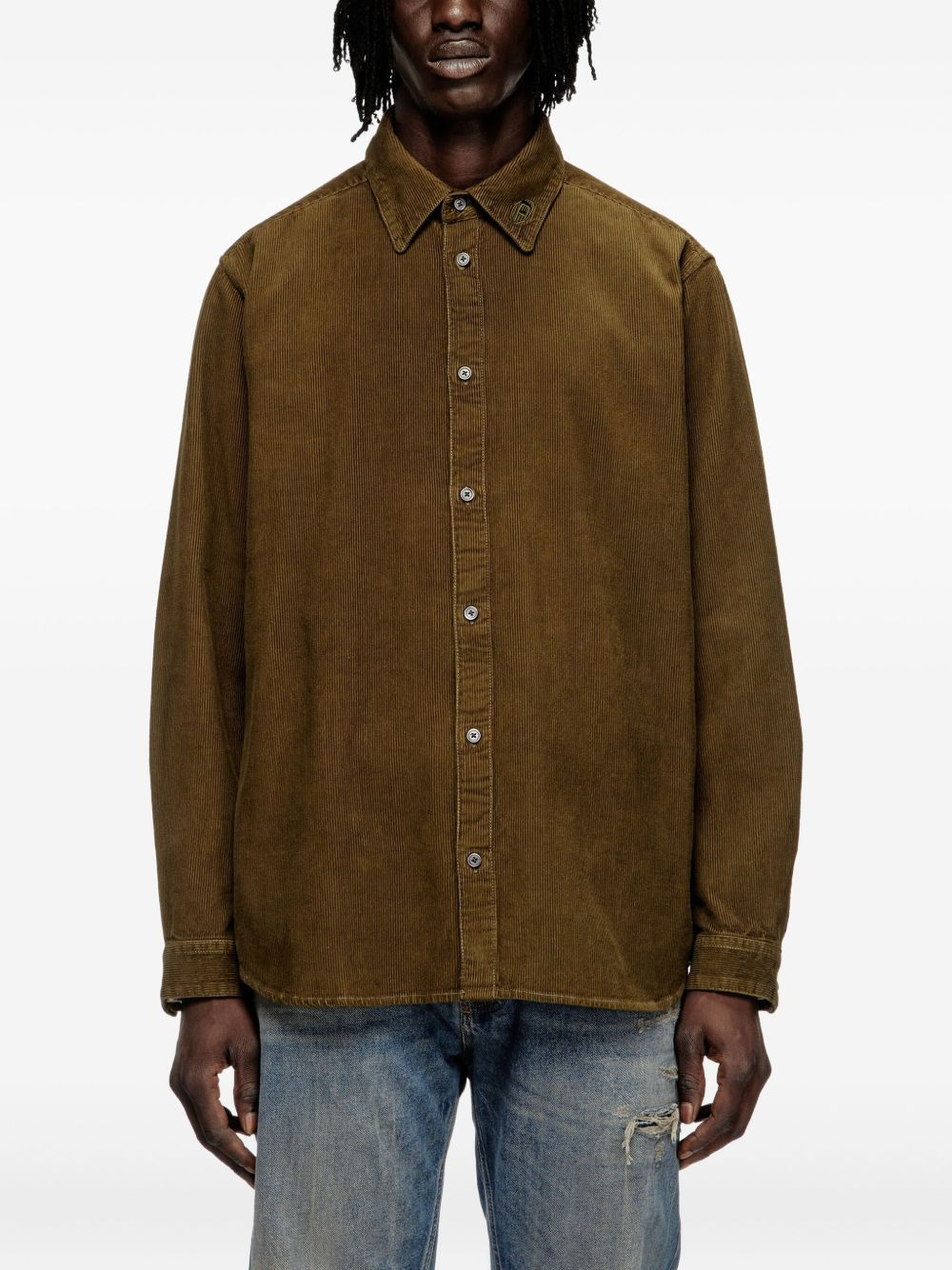 corduroy long-sleeve shirt - 3