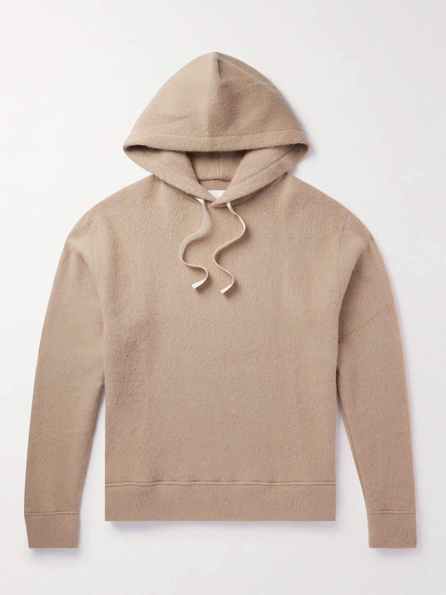 Oversized Brushed Alpaca and Wool-Blend Hoodie - 1