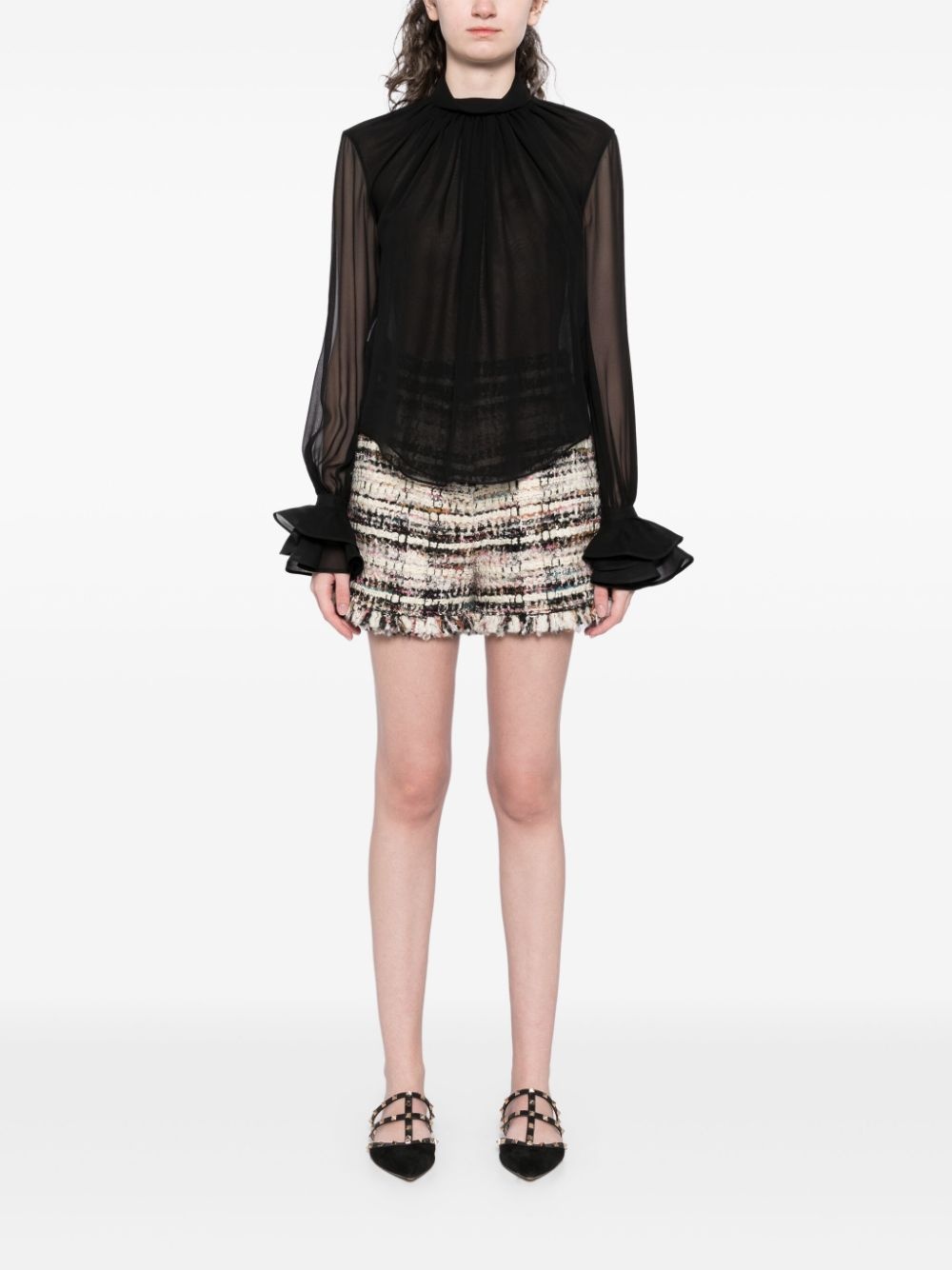 semi-sheer top - 2