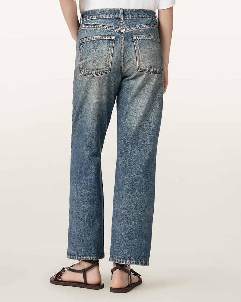 IDA TERRY STRAIGHT LEG ILLUSION OF DENIM PANTS 6