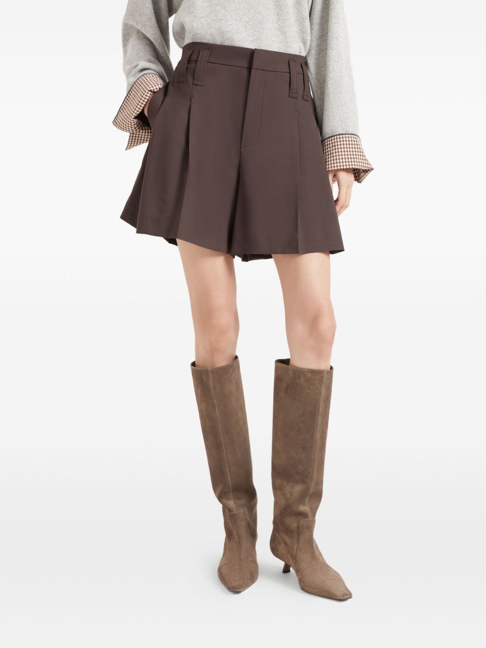 pleated shorts - 3