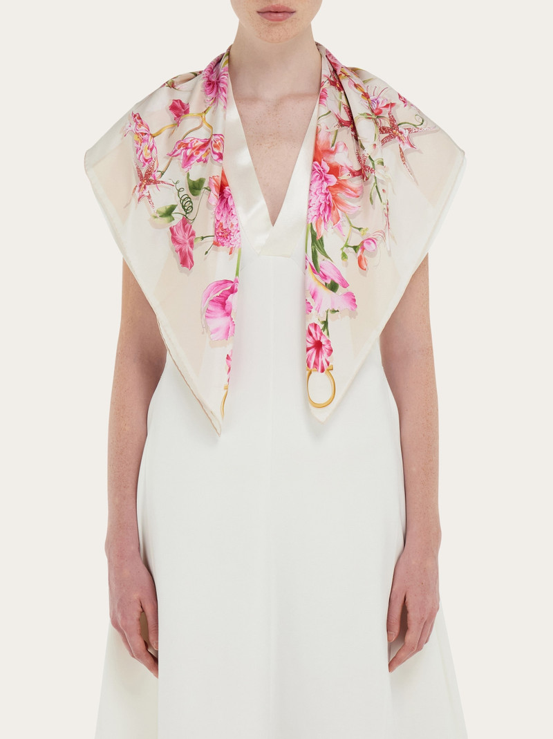 Gaia print silk scarf 3