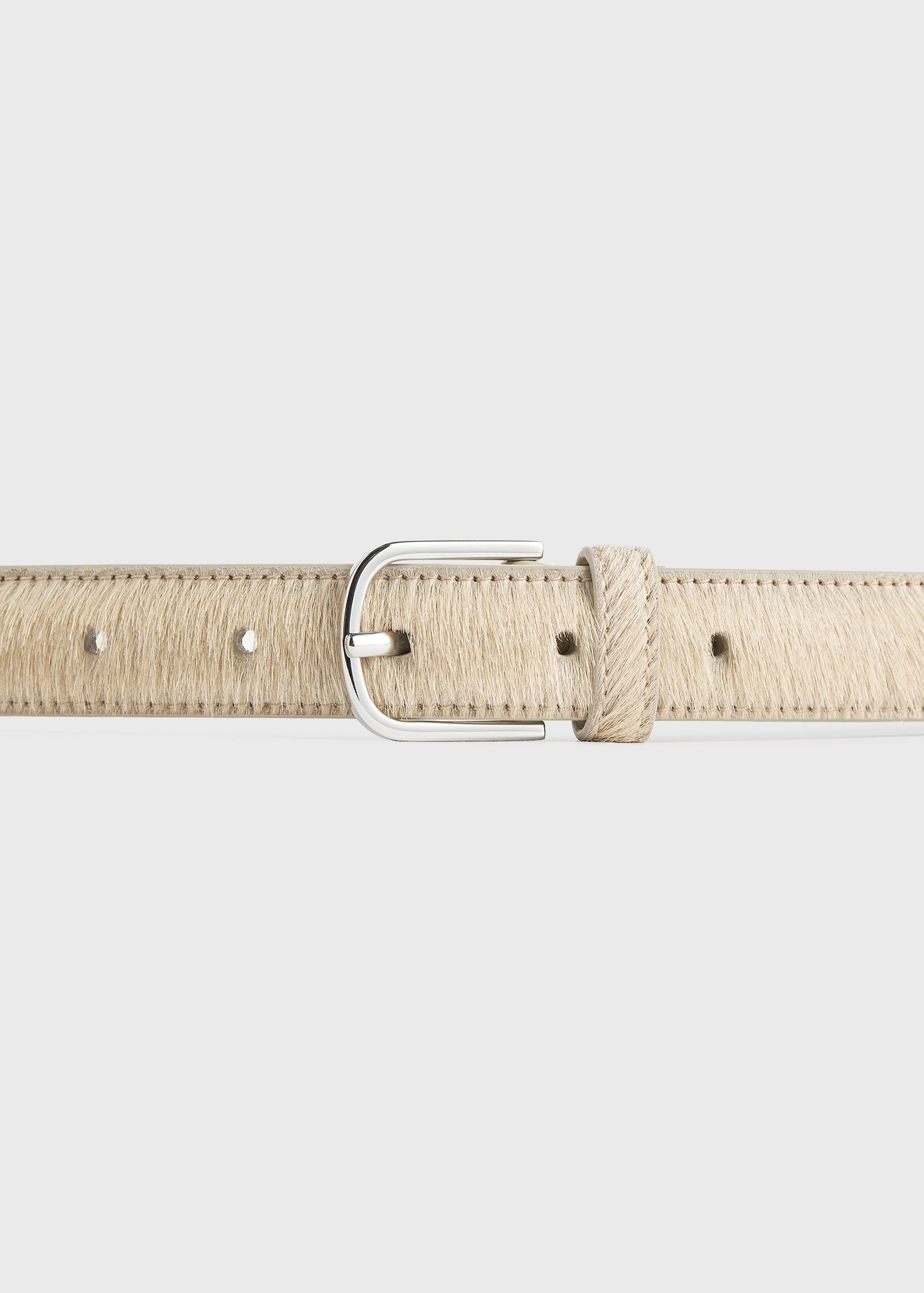 Pony hair belt sand - 3
