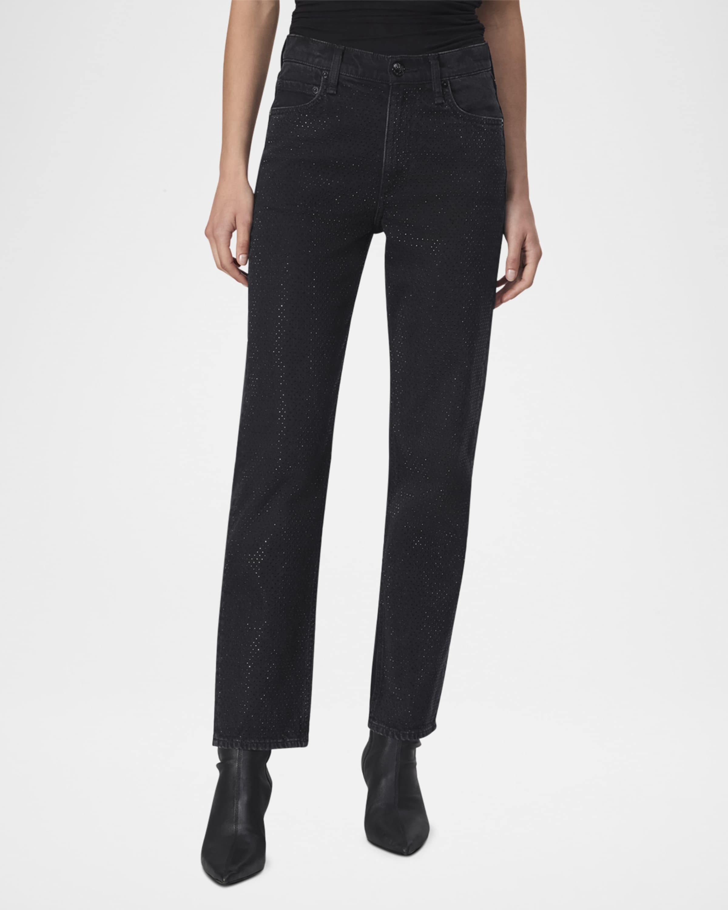 Harlow Mid-Rise Ankle Straight Jeans - 2