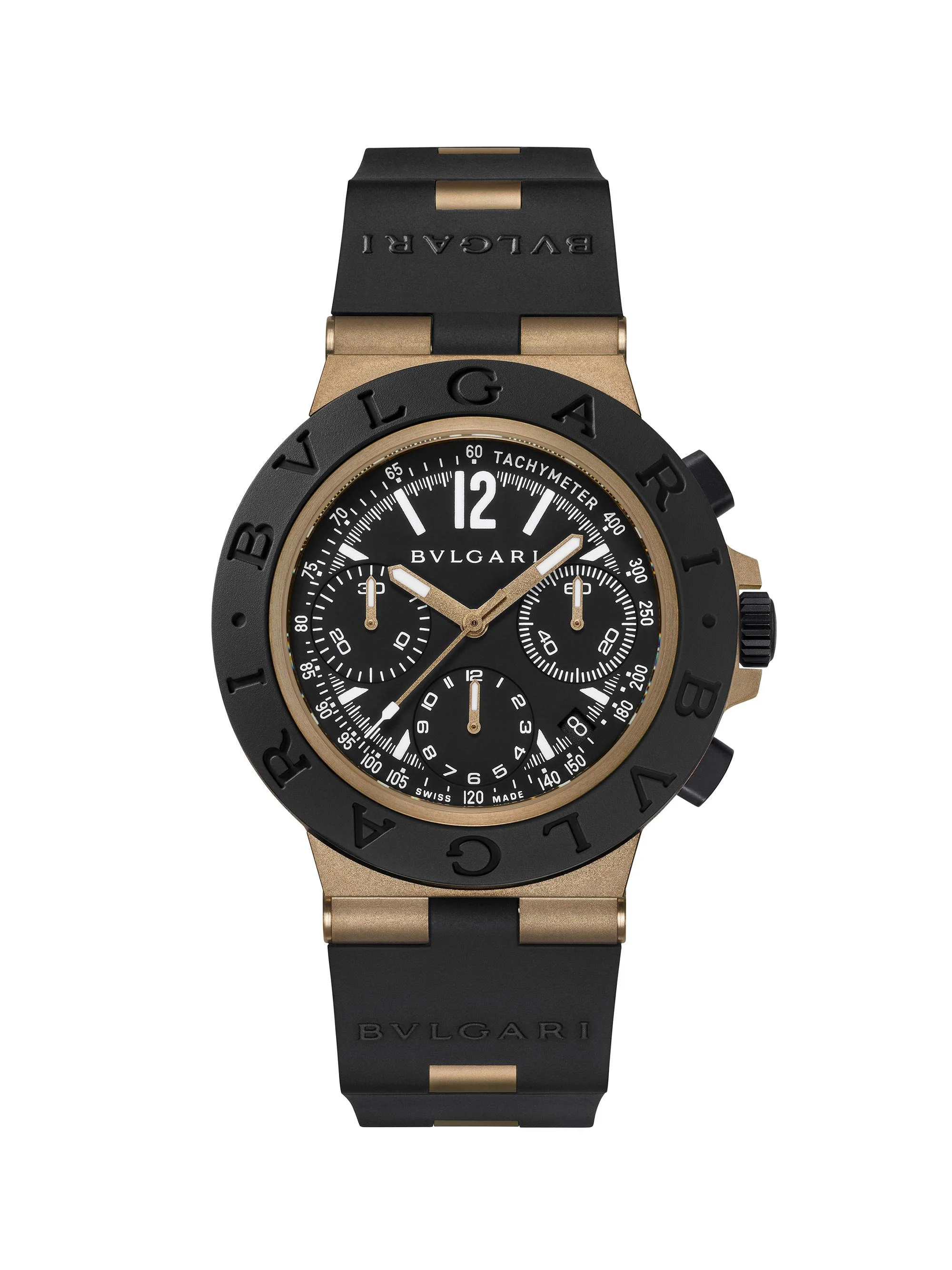 Men's Titanium, Aluminum & Rubber Chronograph Watch/41MM - Black - 1