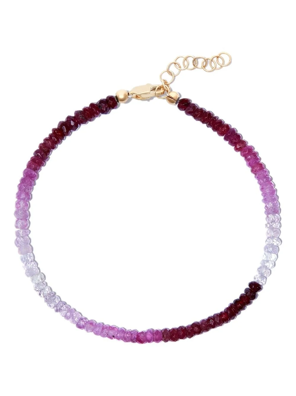 Rocky beaded ruby bracelet - 1