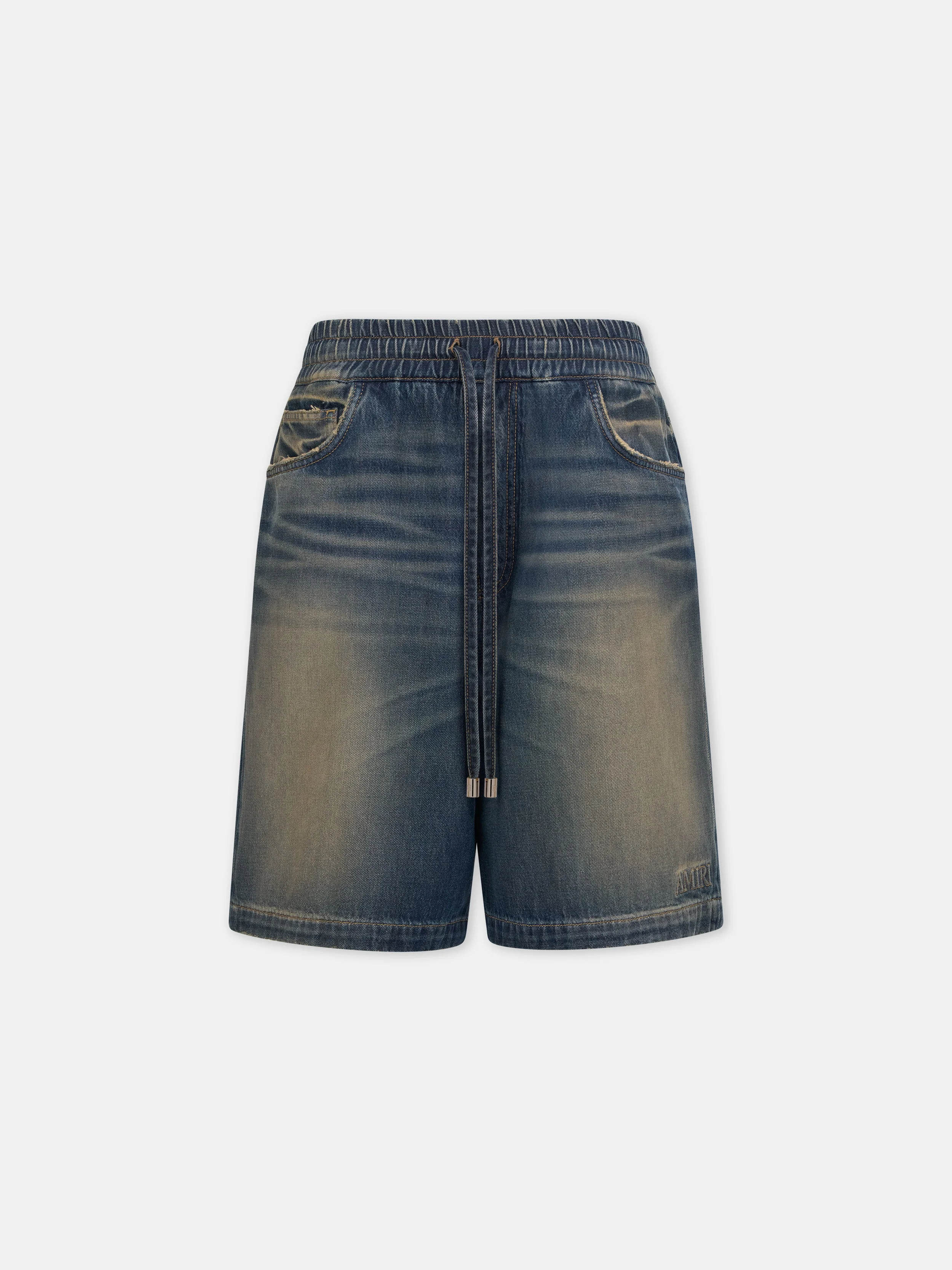 DRAWSTRING DENIM SHORT - 1