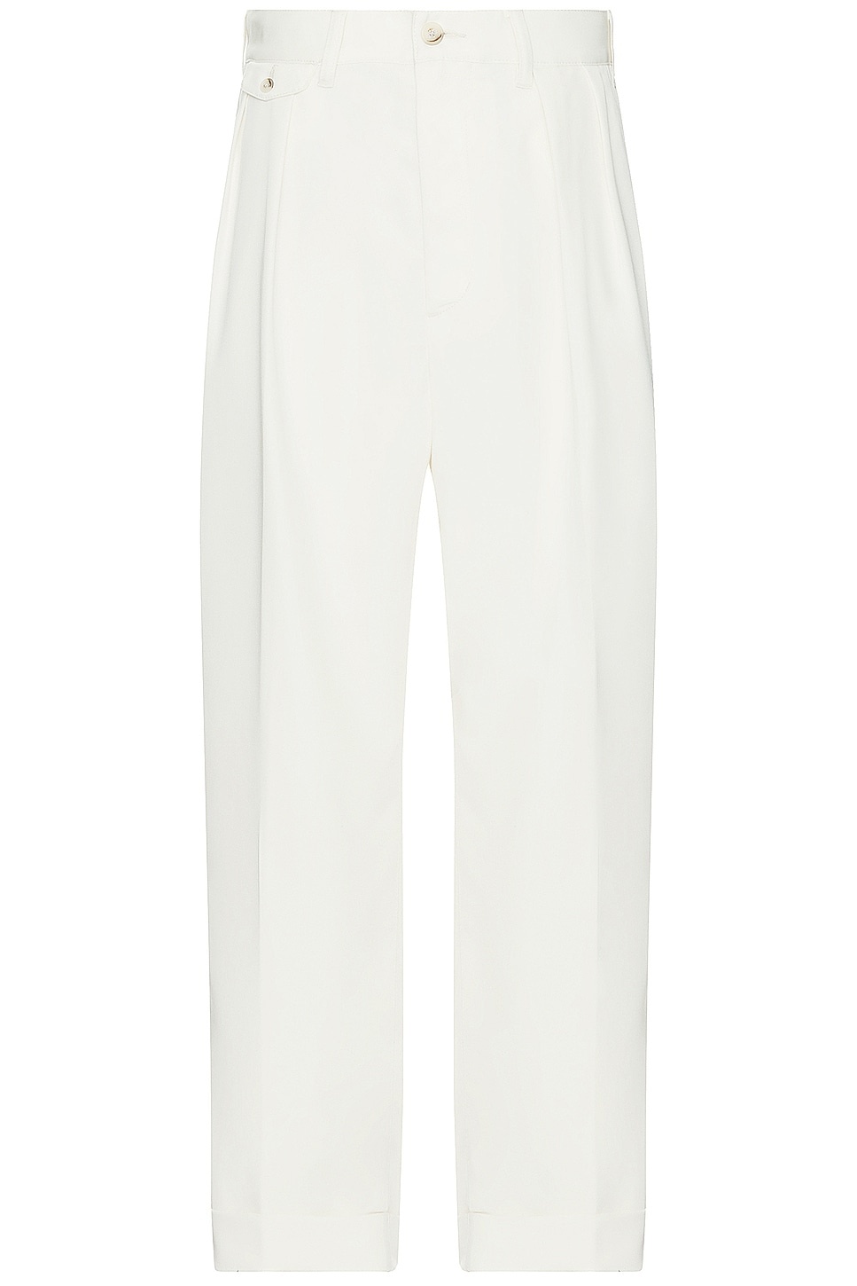 2 Pleats Trousers Pe Twill - 1
