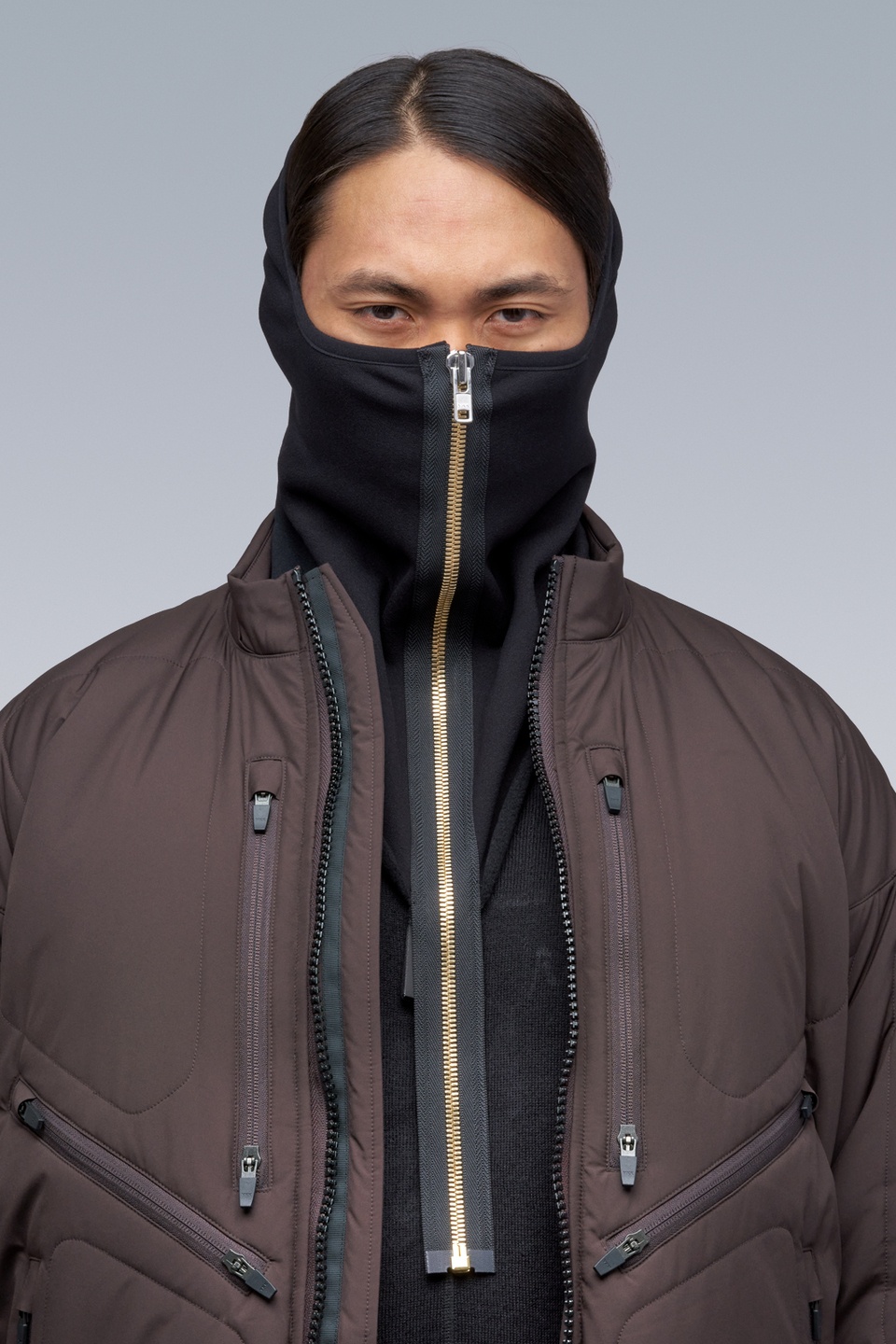 NG4-PS Modular Zippered Powerstretch® Neck Gaiter Black/Gold - 4