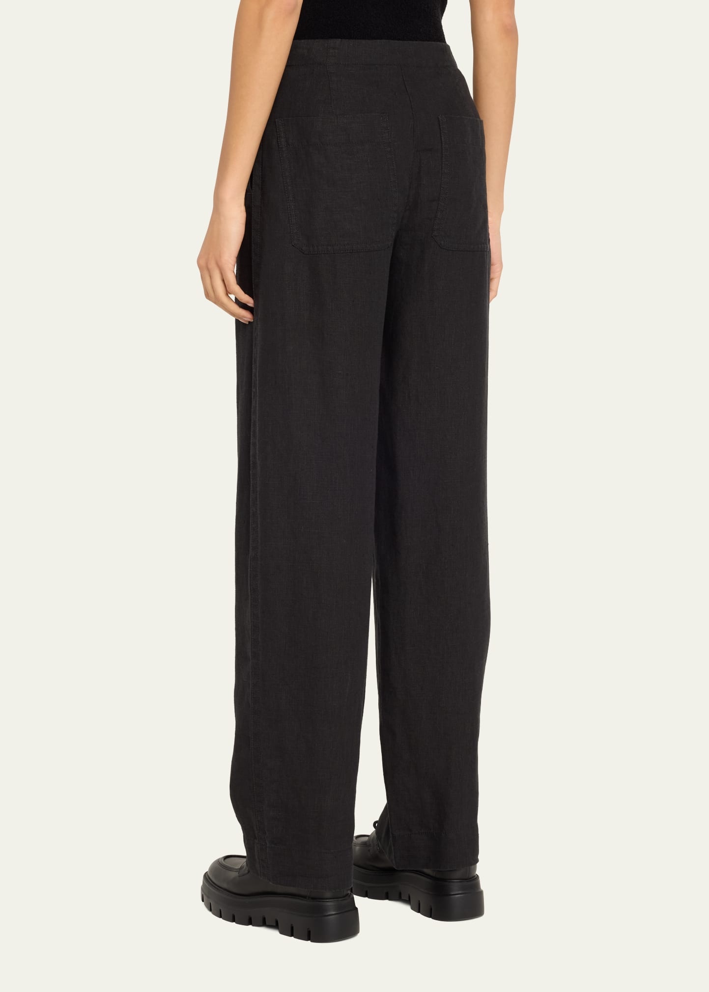 Hemp Wide-Leg Utility Pants - 3