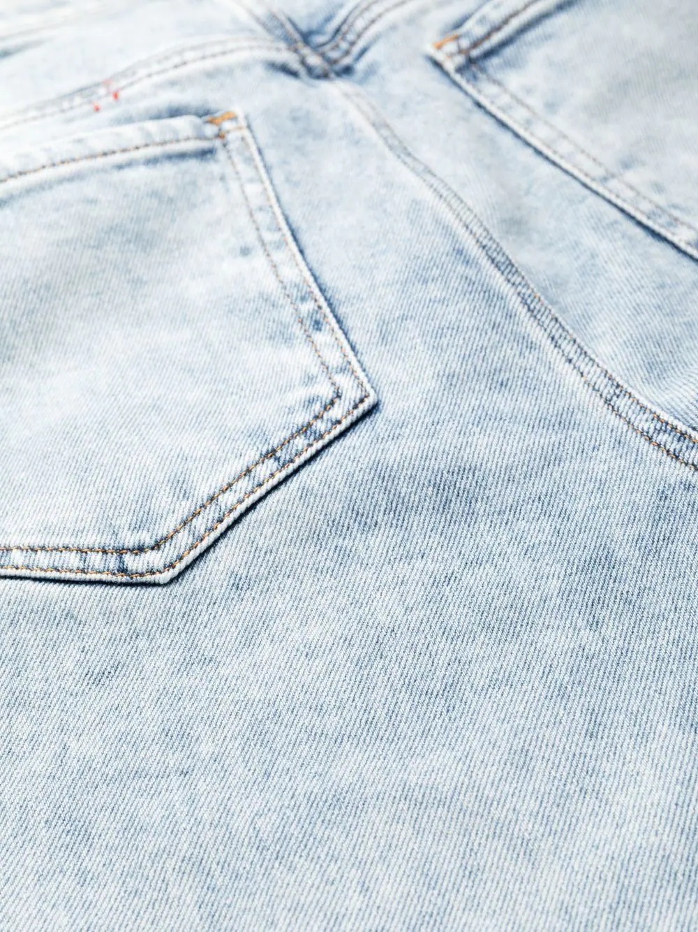 skinny-cut bleached jeans - 5