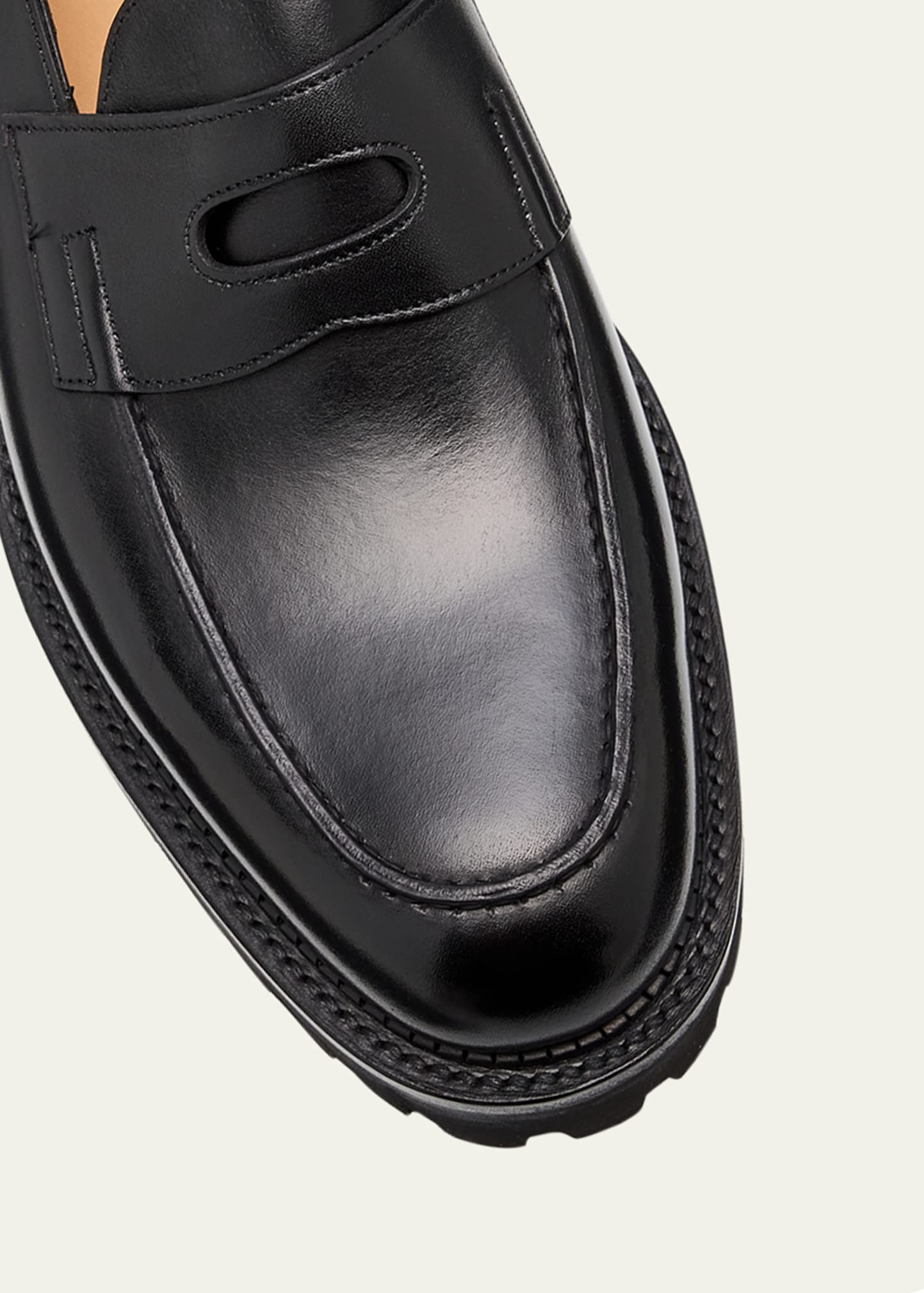 Men's Lopez Leather Penny Loafers - 4