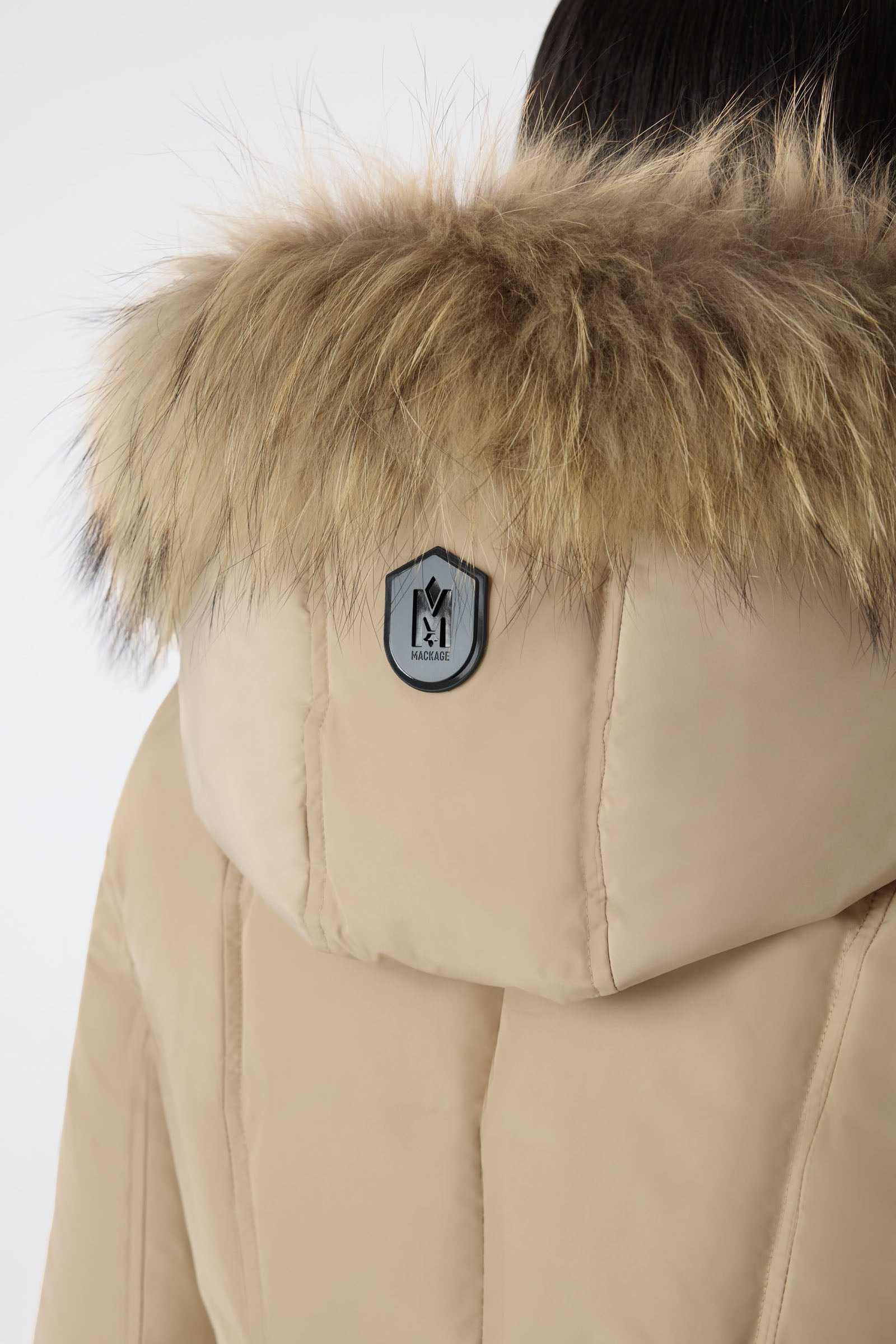 ADALI down coat with natural fur Signature Mackage Collar - 5