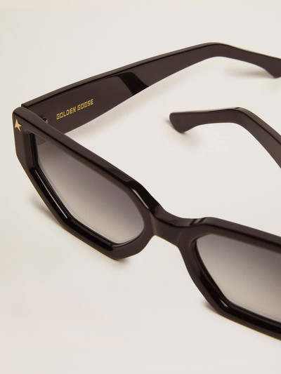 Golden Goose Rectangular-style Sunframe Jackie with black frame and gold details outlook