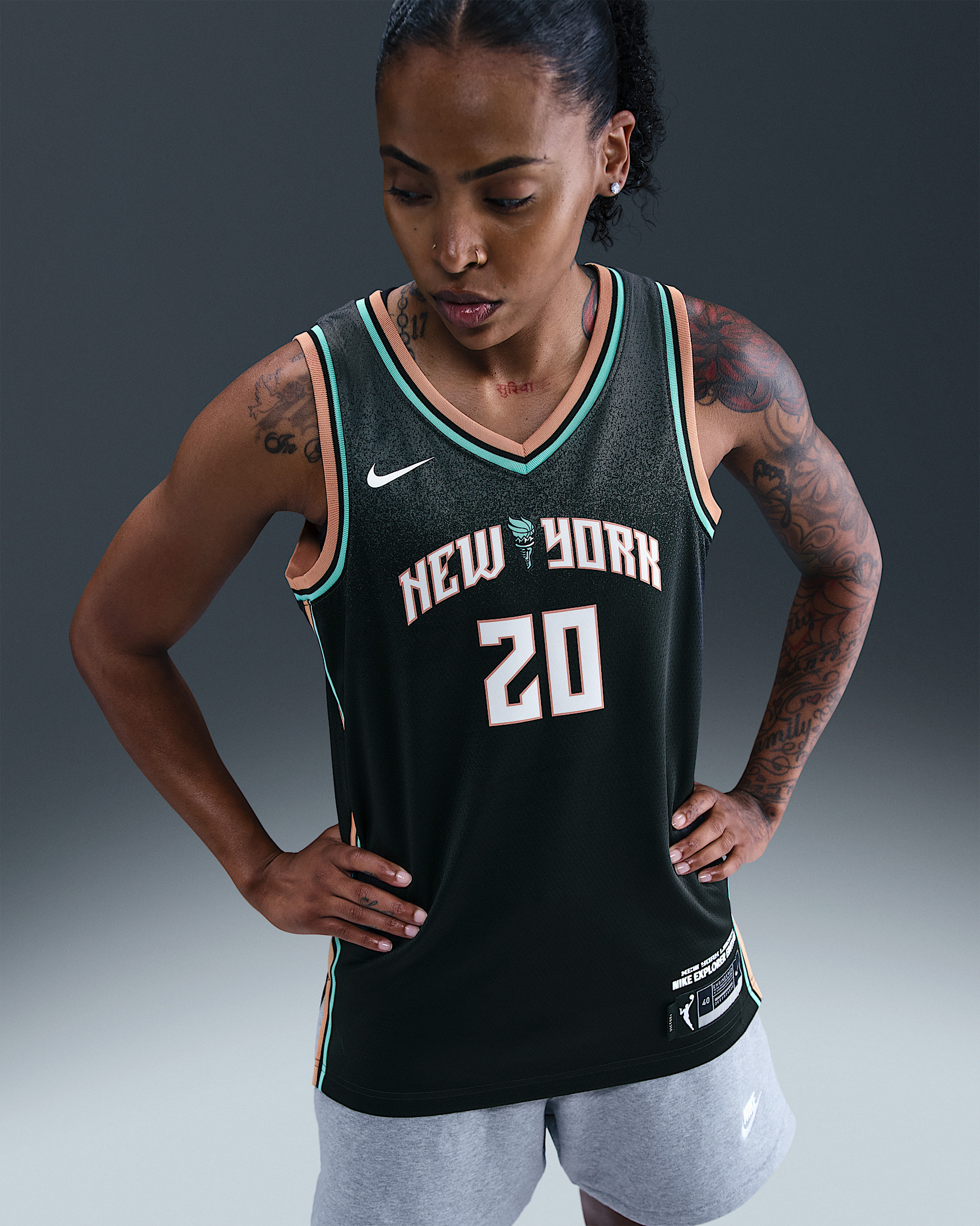 Sabrina Ionescu Liberty Explorer Edition Nike Women's Dri-FIT WNBA Victory Jersey - 2