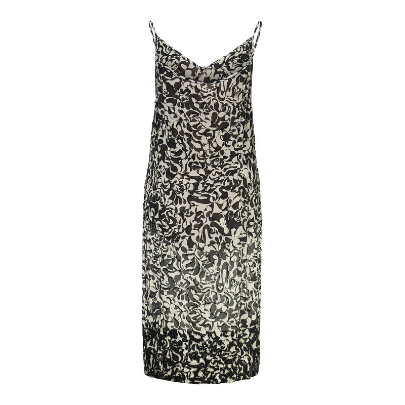 Dries Van Noten Loose Fit Slip Dress With Embroidery outlook