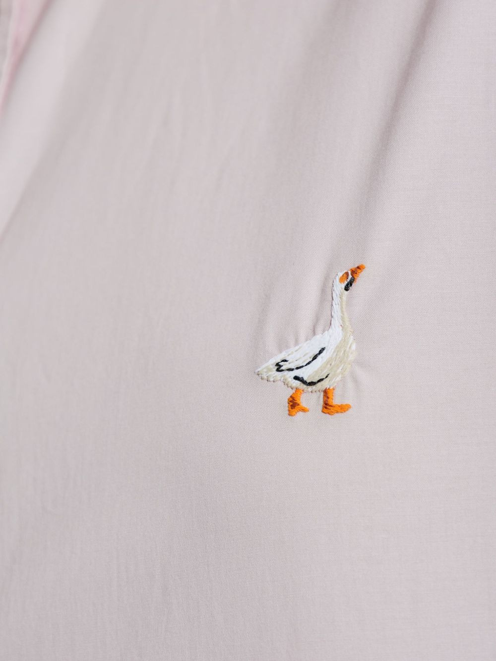 embroidered goose shirt - 5
