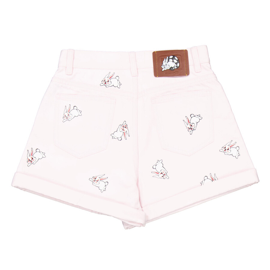 Coach Bunny-Print Denim Shorts - 7