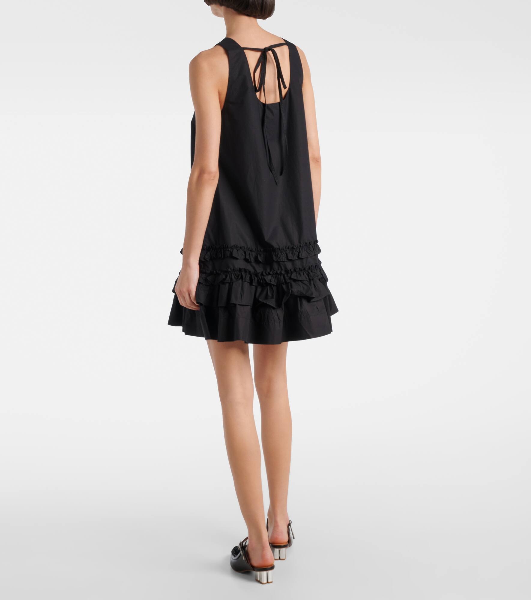 Ruffled cotton poplin minidress - 3